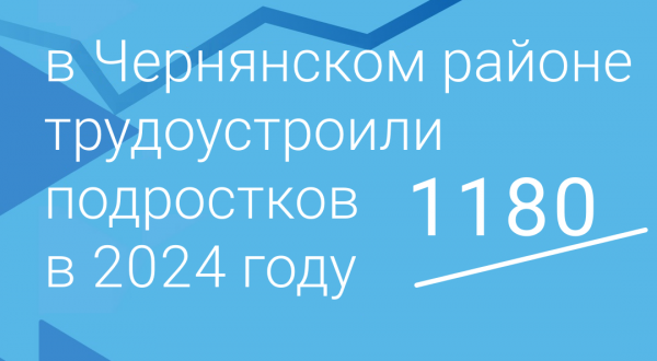 Временная занятость подростков в Чернянском районе