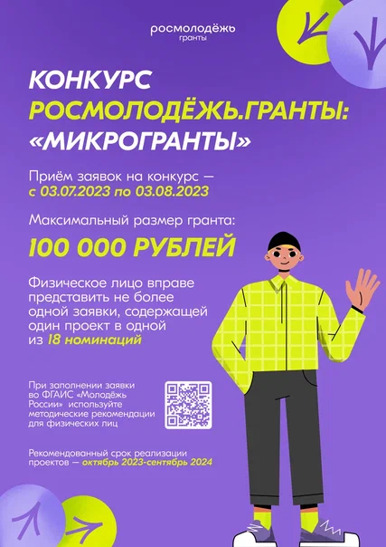 Конкурс Росмолодёжь. Гранты: «Микрогранты»