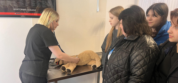 26 школьников посетили ветеринарный кабинет «Лапка»в рамках профориентации