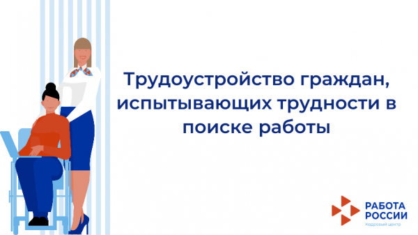 Трудоустройство граждан, испытывающих трудности в поиске работы